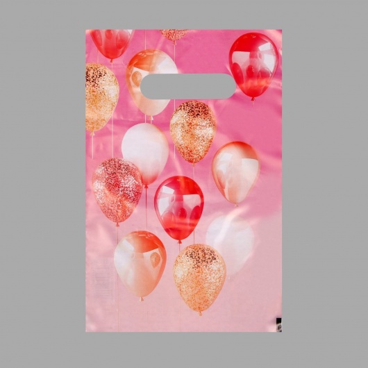 Пакет «Праздничные шары» с вырубной ручкой (20х30 см) - UPAK LAND - купить с доставкой в Вологде