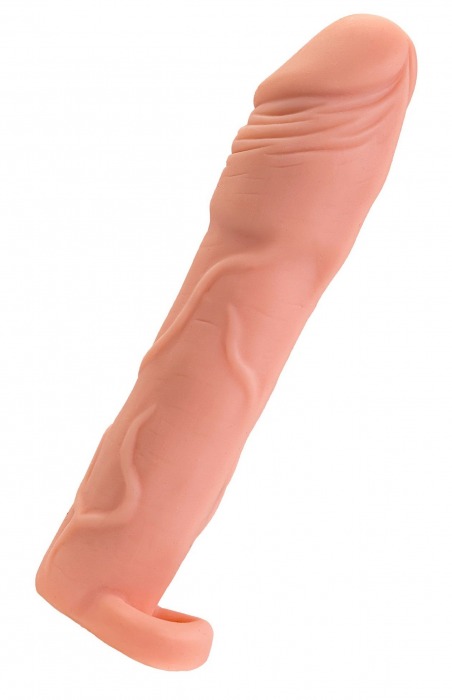 Телесная удлиняющая насадка с подхватом - 19 см. - ToyFa - в Вологде купить с доставкой