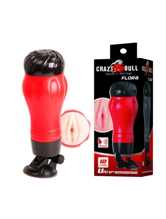 Мастурбатор-вагина  в тубе FLORA с вибрацией - Baile - в Вологде купить с доставкой