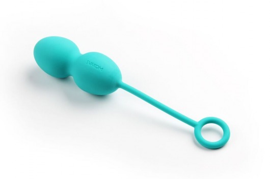 Набор зелёных вагинальных шариков Nova Ball со смещенным центром тяжести - Svakom