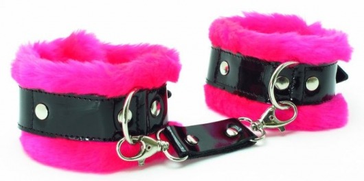 Розовые наручники с мехом BDSM Light - БДСМ Арсенал - купить с доставкой в Вологде