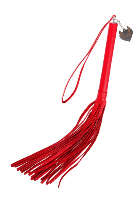 Красная кожаная плеть с петлёй - 50 см. - Pecado - купить с доставкой в Вологде