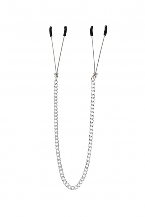 Зажимы на соски «Вилки» на цепочке - Pecado - купить с доставкой в Вологде