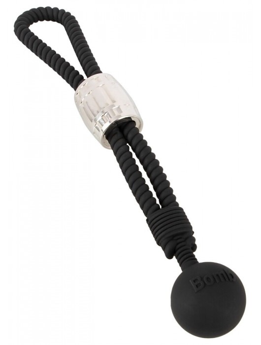 Черное эрекционное лассо с шариком-утяжелителем Heavy Rope - Orion - в Вологде купить с доставкой