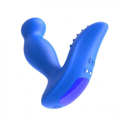 Синий вибромассажер простаты 3,5’’ P-spot Massager - 12,5 см. - Erokay - в Вологде купить с доставкой