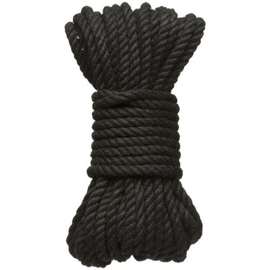 Черная верёвка для связывания и фиксации Bind Tie - 9,14 м. - Doc Johnson - купить с доставкой в Вологде