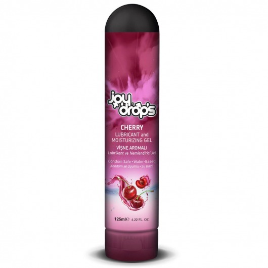 Смазка на водной основе Cherry с ароматом вишни -  125 мл. - JoyDrops - купить с доставкой в Вологде