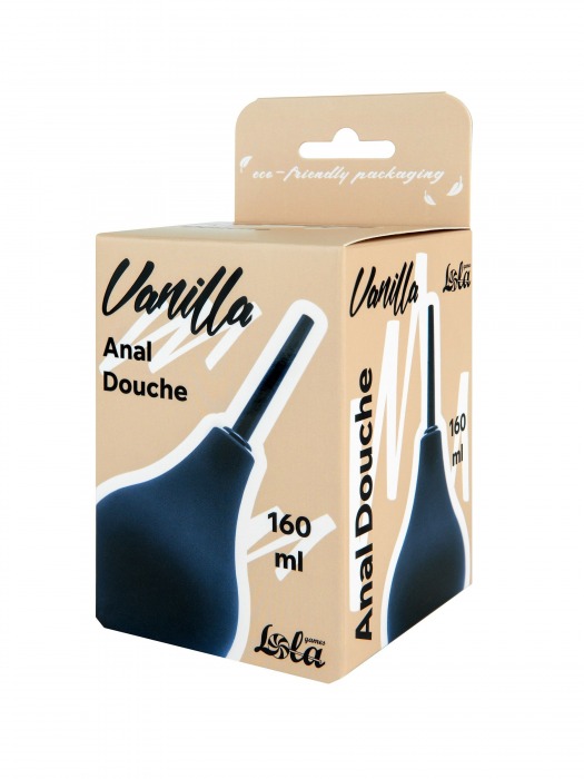 Черный анальный душ Anal Douche M - Lola Games - купить с доставкой в Вологде