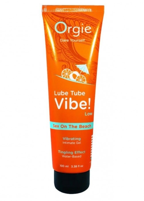Гель с эффектом вибрации Lube Tube Vibe Low Sex On The Beach - 100 мл. - ORGIE - купить с доставкой в Вологде