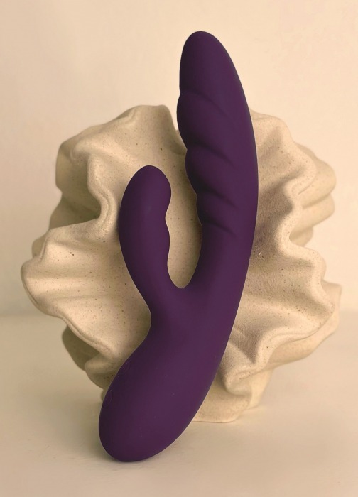 Фиолетовый вибратор-кролик Atlas - 19,8 см. - Le Frivole
