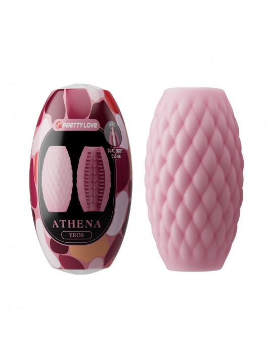 Розовый нереалистичный мастурбатор Athena - Baile - в Вологде купить с доставкой
