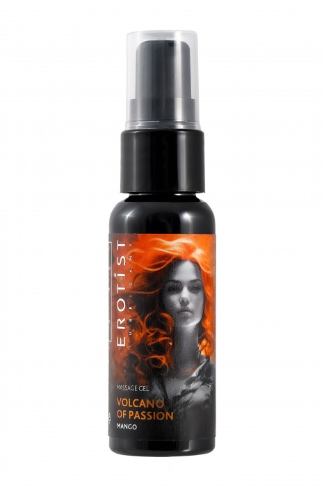 Гель с эффектом вибрации Volcano Of Passion со вкусом манго - 25 мл. - Erotist Lubricants - купить с доставкой в Вологде
