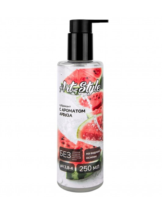 Лубрикант на водной основе Art-Style с ароматом арбуза - 250 мл. - Art-Style - купить с доставкой в Вологде