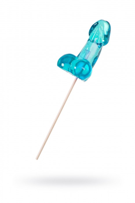 Голубой леденец в форме члена со вкусом блю кюрасао - 80 гр. - Sosuчki - купить с доставкой в Вологде
