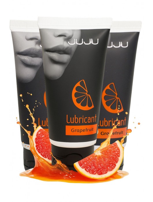 Набор из 3 съедобных лубрикантов JUJU со вкусом грейпфрута - JuJu - купить с доставкой в Вологде