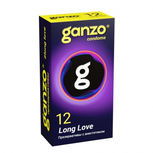 Презервативы с анестетиком для продления удовольствия Ganzo Long Love - 12 шт. - Ganzo - купить с доставкой в Вологде