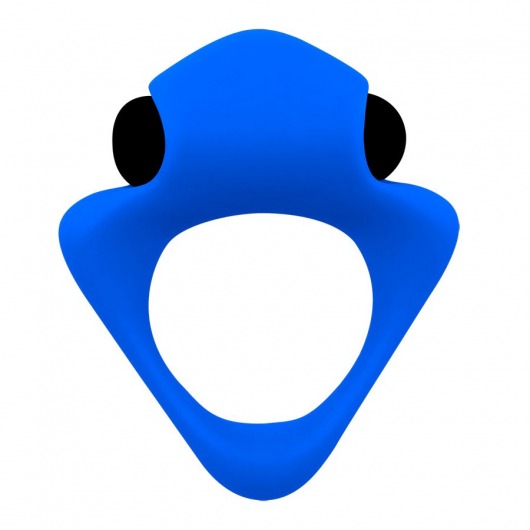 Синее эрекционное кольцо Wooomy Tribeс с вибрацией - Adrien Lastic - в Вологде купить с доставкой