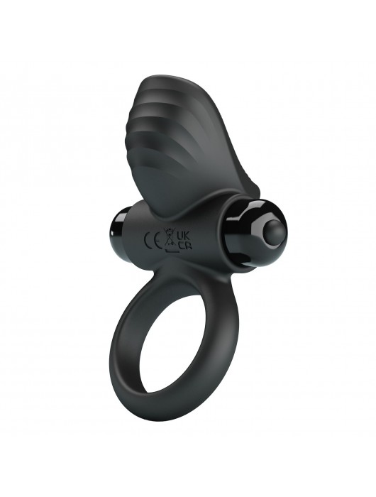 Черное эрекционное кольцо с вибрацией Adrien - Baile - в Вологде купить с доставкой