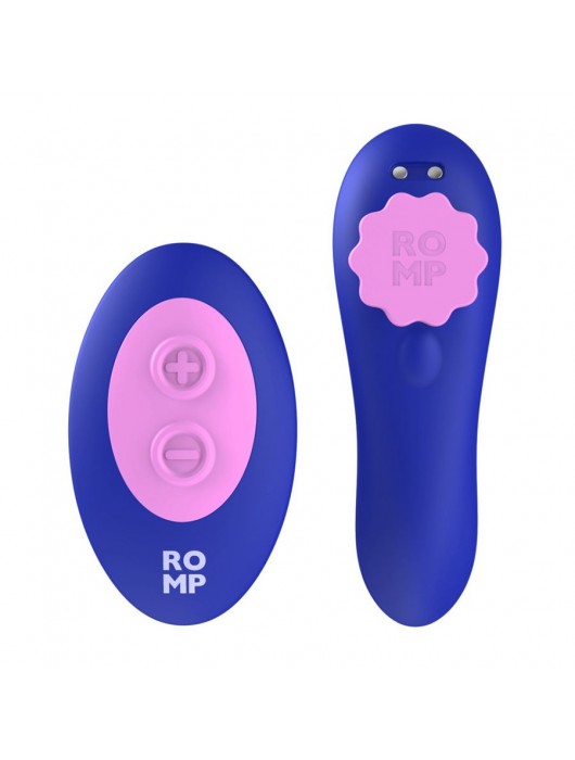 Синий вибратор в трусики с пультом ДУ Party - ROMP