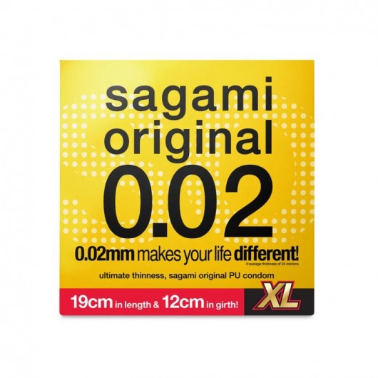 Презерватив увеличенного размера Sagami Original 0.02 XL-size - 1 шт. - Sagami - купить с доставкой в Вологде
