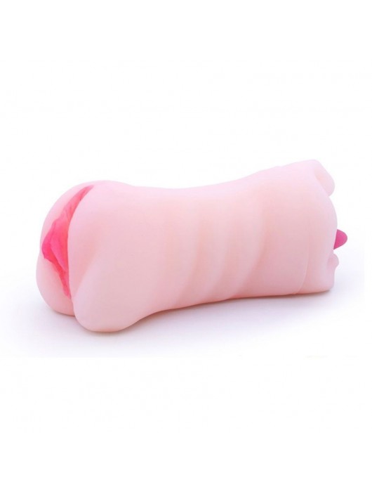 Телесный двусторонний мастурбатор - вагина и ротик - Boys of Toys - в Вологде купить с доставкой