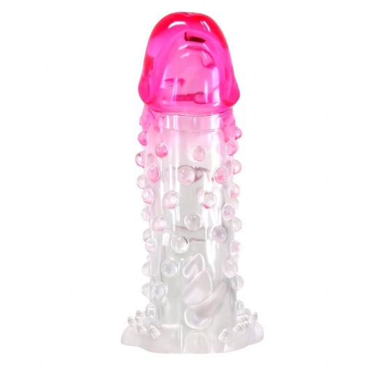 Прозрачно-розовая насадка на пенис Wilford - 13,5 см. - Baile - в Вологде купить с доставкой