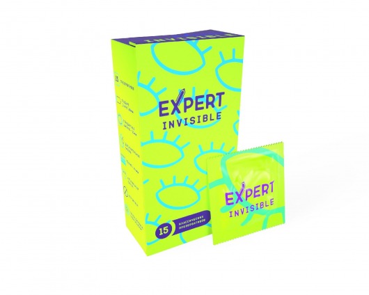 Ультратонкие презервативы Expert Invisible - 15 шт. - Expert - купить с доставкой в Вологде