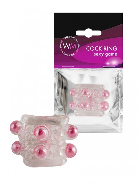 Прозрачная насадка на пенис с цветными шариками - Erowoman-Eroman - в Вологде купить с доставкой