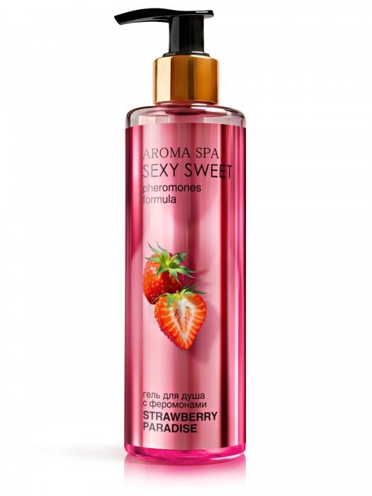 Гель для душа с феромонами и ароматом клубники Strawberry Paradise - 200 мл. -  - Магазин феромонов в Вологде
