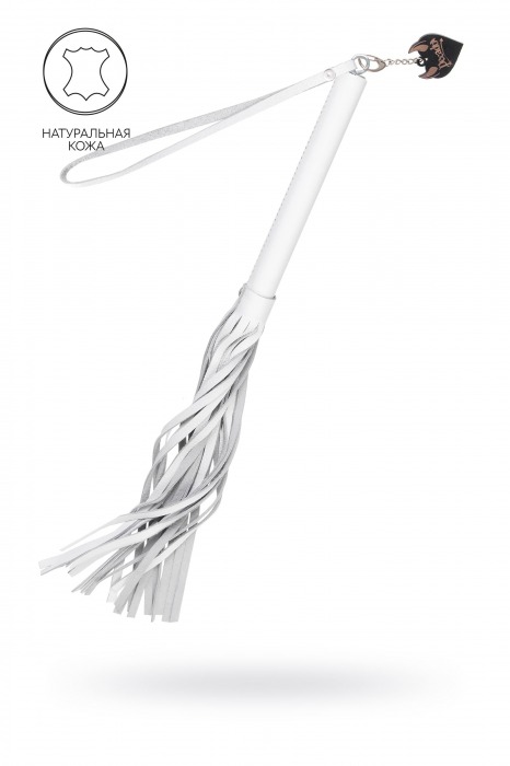 Белая кожаная плеть - 50 см. - Pecado - купить с доставкой в Вологде