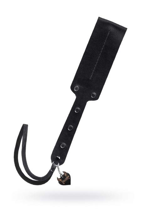 Черный кожаный пэддл - 32 см. - Pecado - купить с доставкой в Вологде