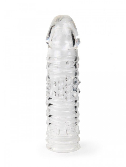 Прозрачная закрытая насадка на пенис - 17 см. - Sex Expert - в Вологде купить с доставкой