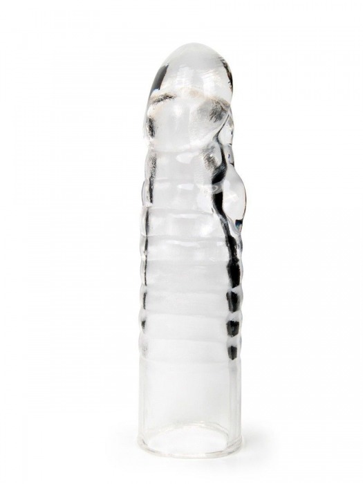 Прозрачная закрытая насадка на член - 15 см. - Sex Expert - в Вологде купить с доставкой