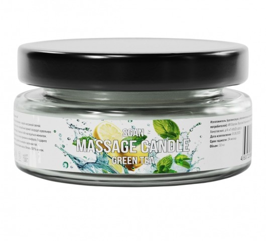 Массажная свеча «Зелёный чай» - 50 мл. - SGAN - купить с доставкой в Вологде