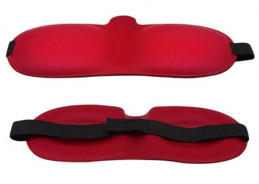 Красная глухая маска на резинке - Sitabella - купить с доставкой в Вологде