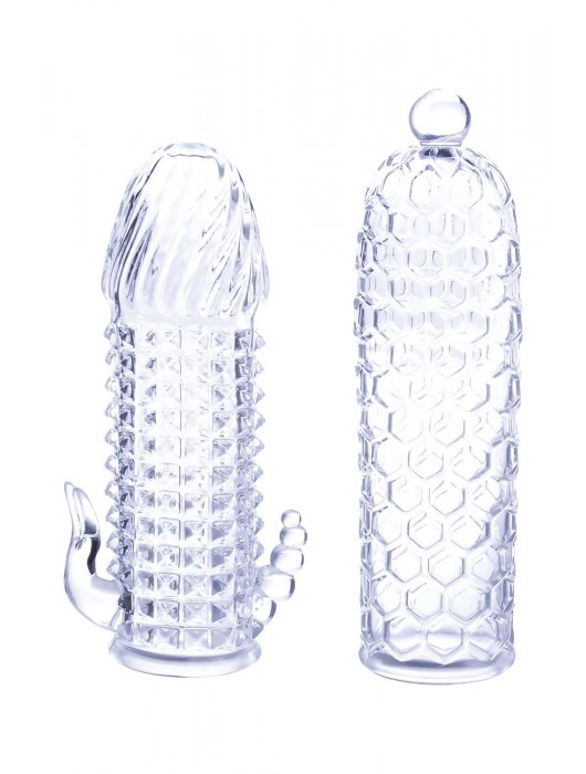 Набор из 2 прозрачных насадок на член Seductive Tickler Sleeves Set - NMC - в Вологде купить с доставкой