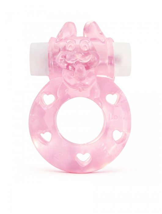 Розовое эрекционное виброкольцо в форме зайчика - 1137 - в Вологде купить с доставкой