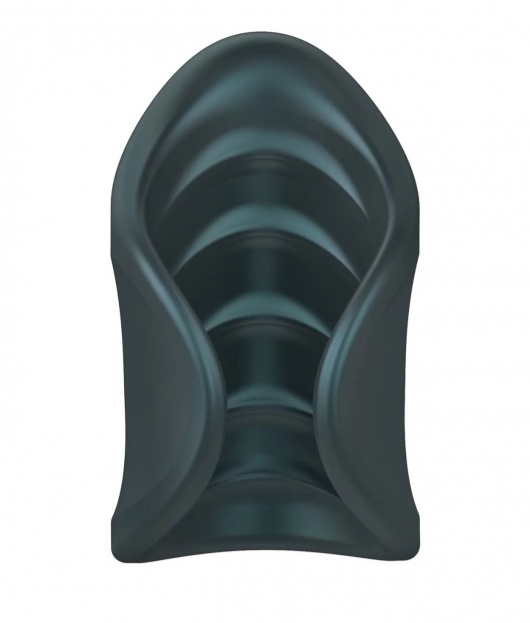 Серый сквозной мастурбатор с вибрацией Manwan Starter - Manwan - в Вологде купить с доставкой