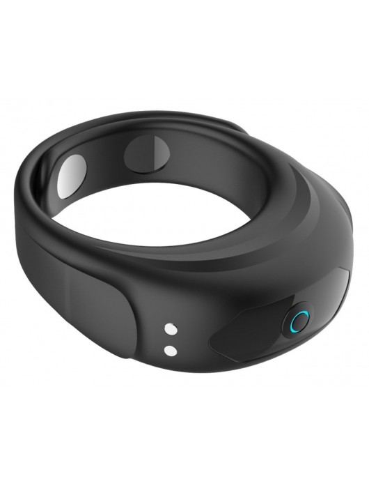 Черное эрекционное виброкольцо на ремешках - Boys of Toys - в Вологде купить с доставкой