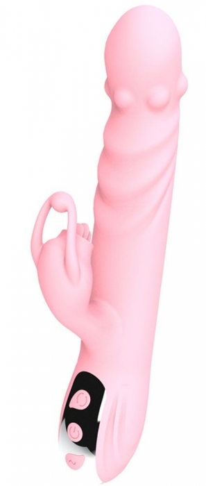 Розовый вибратор-кролик Ava - 21,9 см. - Boys of Toys