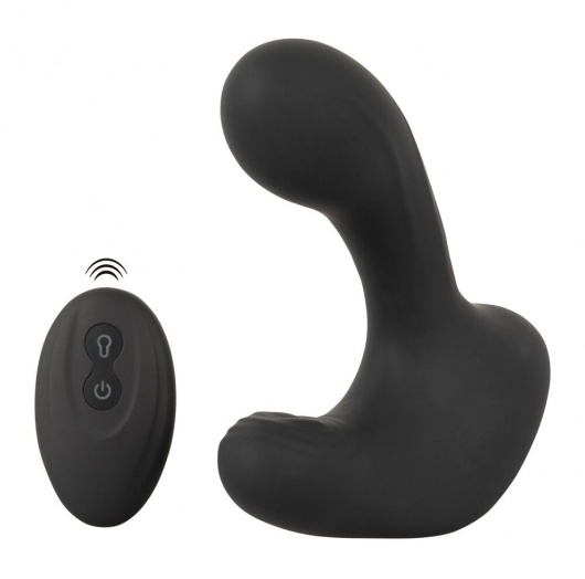 Черная анальная вибропробка с функцией расширения RC Butt Plug with 3 functions - Orion - в Вологде купить с доставкой