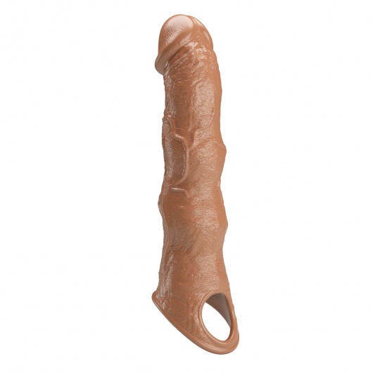 Карамельный фаллоудлинитель с 3 вставками - 28 см. - Baile - в Вологде купить с доставкой