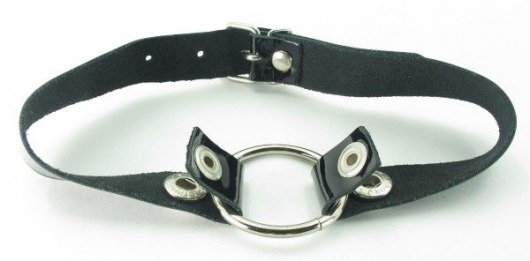 Кляп с кольцом и лаковым ремешком - БДСМ Арсенал - купить с доставкой в Вологде