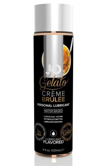 Лубрикант с ароматом крем-брюле JO GELATO CREME BRULEE - 120 мл. - System JO - купить с доставкой в Вологде