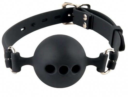 Силиконовый кляп-шар с отверстиями для дыхания Silicone Breathable Ball Gag Small - Pipedream - купить с доставкой в Вологде