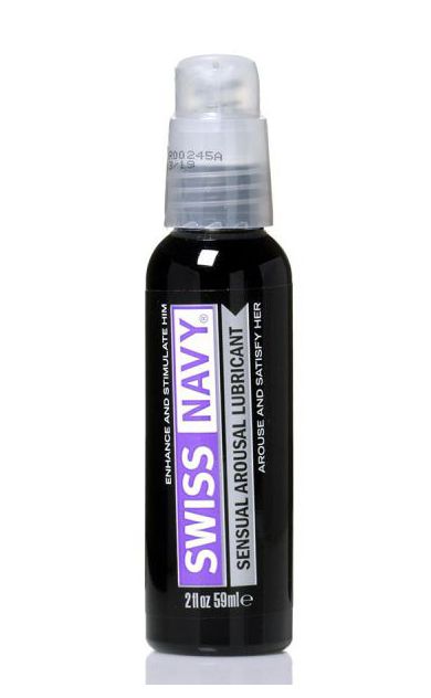 Возбуждающий гель-лубрикант на водной основе Sensual Arousal Lubricant - 59 мл. - Swiss navy - купить с доставкой в Вологде