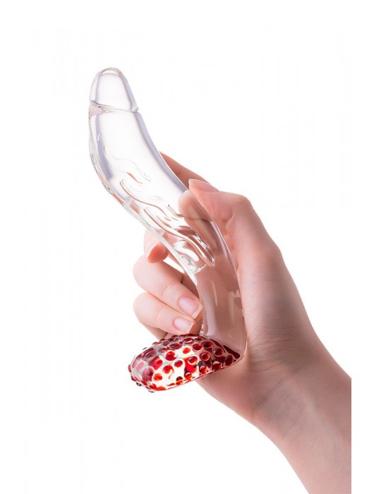 Загнутый фаллос с выпуклыми точками - 17,5 см. - Sexus