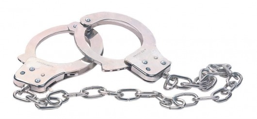 Наручники из металла с длинной цепочкой CHROME HANDCUFFS METAL HANDCUFFS W. KEY - NMC - купить с доставкой в Вологде