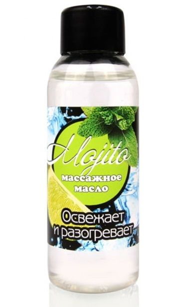 Массажное масло для тела Mojito с ароматом лайма - 50 мл. - Биоритм - купить с доставкой в Вологде