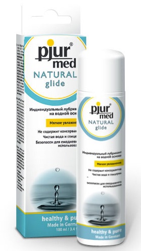 Нейтральный лубрикант на водной основе pjur MED Natural glide - 100 мл. - Pjur - купить с доставкой в Вологде